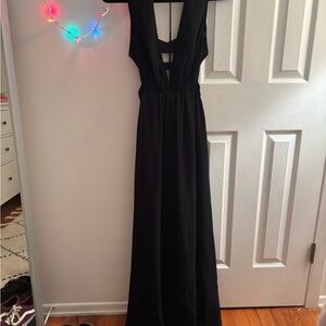 BCBGMaxAzria Black Backless Dress